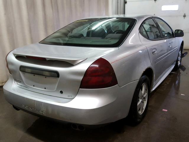 2G2WP522741142555 - 2004 PONTIAC GRAND PRIX SILVER photo 4