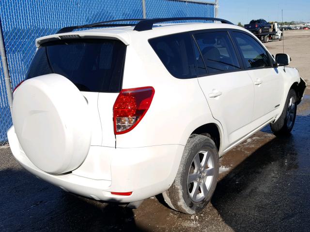 JTMZD31V085109578 - 2008 TOYOTA RAV4 LIMIT WHITE photo 4