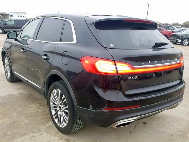 2LMPJ6LR6HBL13931 - 2017 LINCOLN MKX RESERV BLACK photo 3