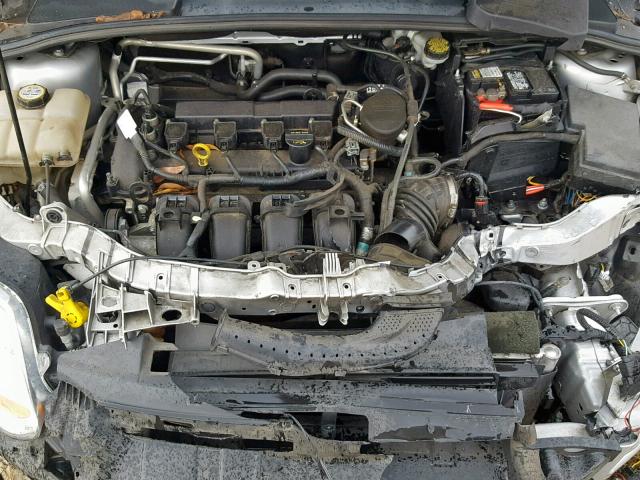 1FAHP3M25CL315266 - 2012 FORD FOCUS SEL SILVER photo 7