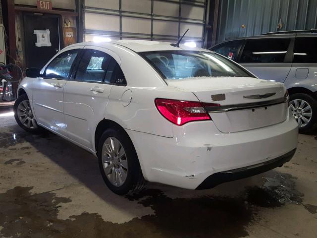 1C3CCBAB7CN248631 - 2012 CHRYSLER 200 LX WHITE photo 3