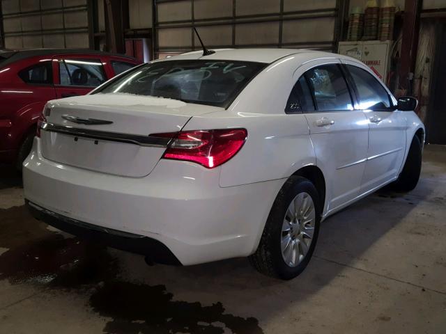 1C3CCBAB7CN248631 - 2012 CHRYSLER 200 LX WHITE photo 4