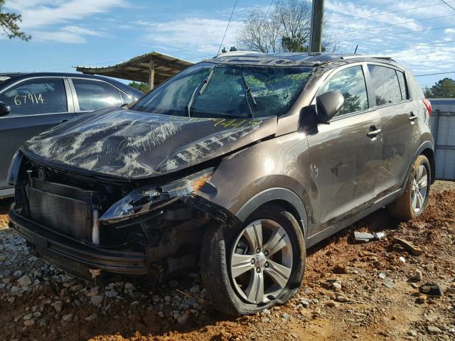 KNDPB3A22C7196903 - 2012 KIA SPORTAGE B BROWN photo 2