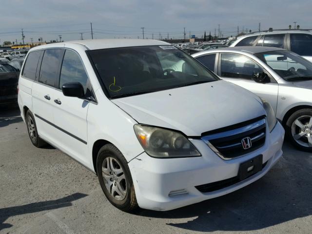 5FNRL38275B057195 - 2005 HONDA ODYSSEY LX WHITE photo 1