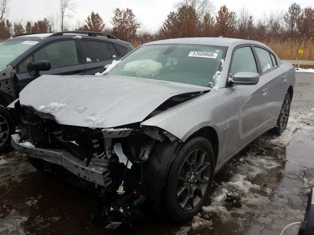 2C3CDXJGXJH189229 - 2018 DODGE CHARGER GT GRAY photo 2