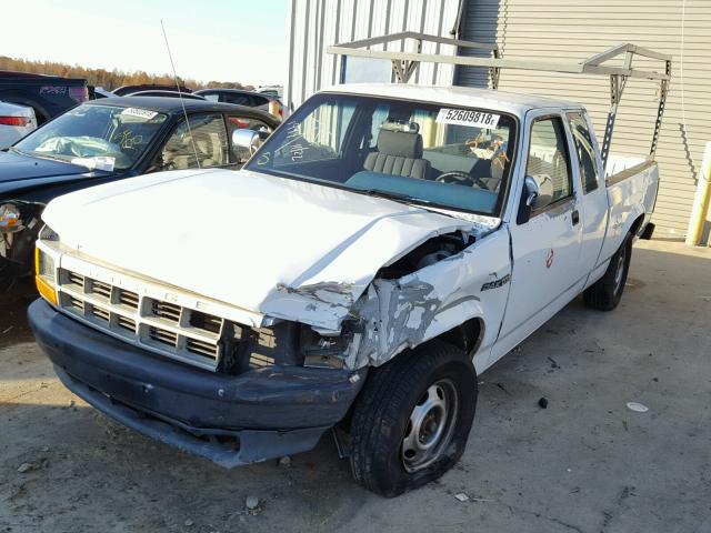 1B7GL23X5RS610231 - 1994 DODGE DAKOTA WHITE photo 2