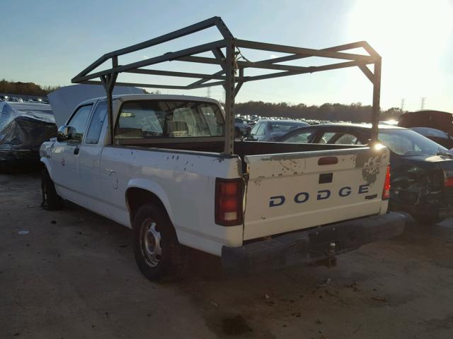 1B7GL23X5RS610231 - 1994 DODGE DAKOTA WHITE photo 3