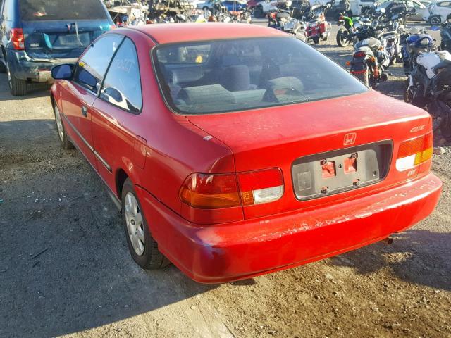 1HGEJ6127WL091637 - 1998 HONDA CIVIC DX RED photo 3