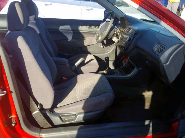 1HGEJ6127WL091637 - 1998 HONDA CIVIC DX RED photo 5