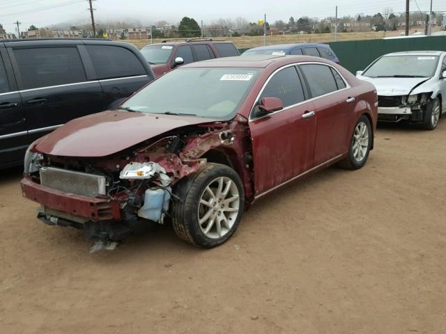 1G1ZK577X9F196260 - 2009 CHEVROLET MALIBU LTZ ბურგუნდია ფოტო 2