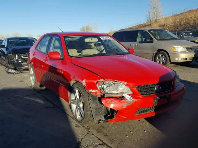 JTHBD192830066919 - 2003 LEXUS IS 300 RED photo 1