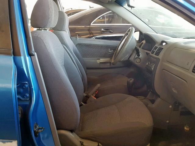 KNADC125546315240 - 2004 KIA RIO BLUE photo 5