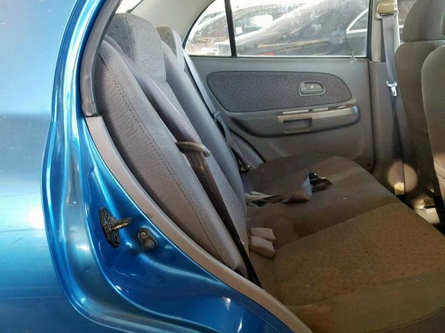 KNADC125546315240 - 2004 KIA RIO BLUE photo 6