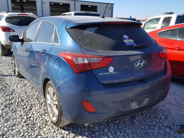 KMHD35LH6FU245311 - 2015 HYUNDAI ELANTRA GT BLUE photo 3