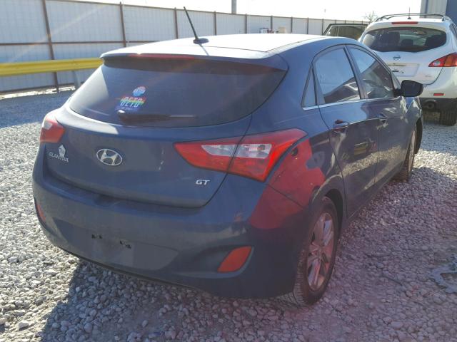 KMHD35LH6FU245311 - 2015 HYUNDAI ELANTRA GT BLUE photo 4