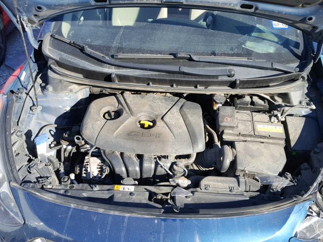 KMHD35LH6FU245311 - 2015 HYUNDAI ELANTRA GT BLUE photo 7