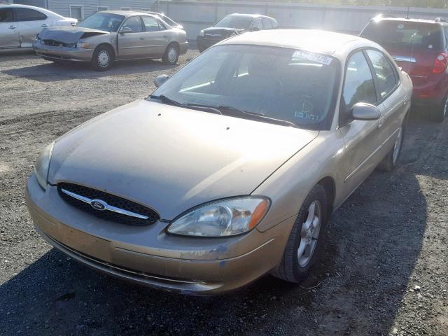 1FAFP55U61A295332 - 2001 FORD TAURUS SES GOLD photo 2