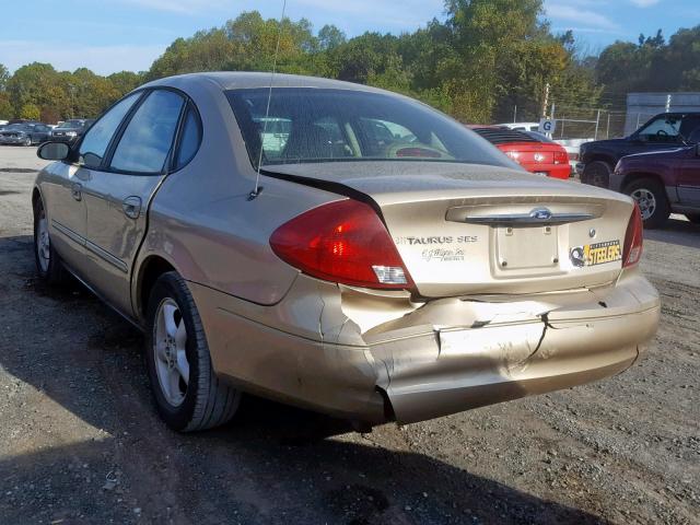 1FAFP55U61A295332 - 2001 FORD TAURUS SES GOLD photo 3