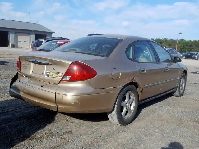 1FAFP55U61A295332 - 2001 FORD TAURUS SES GOLD photo 4