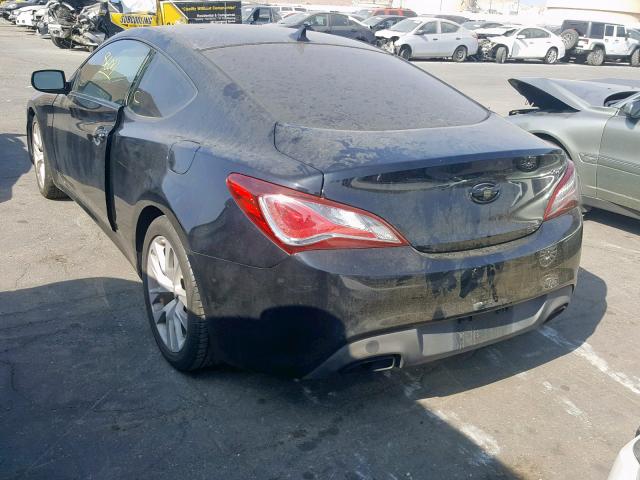 KMHHT6KD1DU109879 - 2013 HYUNDAI GENESIS CO BLACK photo 3