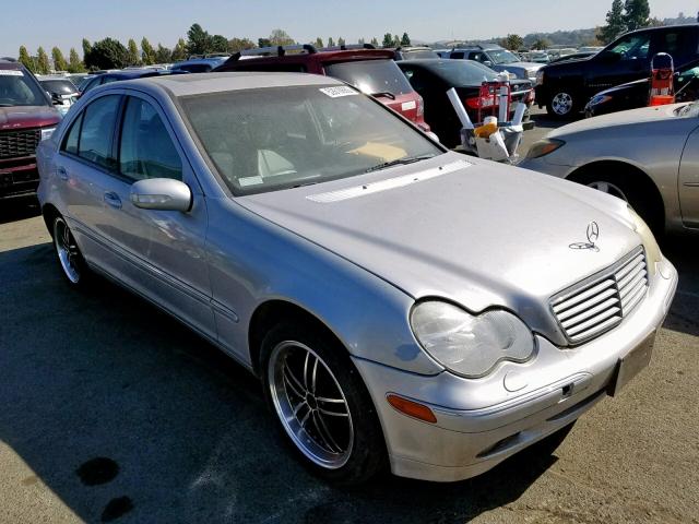 WDBRF61J72E007211 - 2002 MERCEDES-BENZ C 240 SILVER photo 1