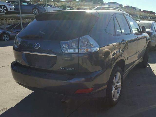 JTJHA31U040062830 - 2004 LEXUS RX 330 CHARCOAL photo 4