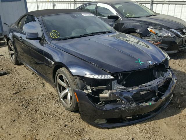 WBAEB53549CX64995 - 2009 BMW 650 I BLUE photo 1