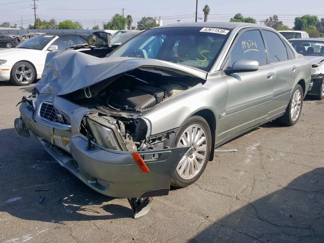 YV1TS592461438395 - 2006 VOLVO S80 2.5T GREEN photo 2