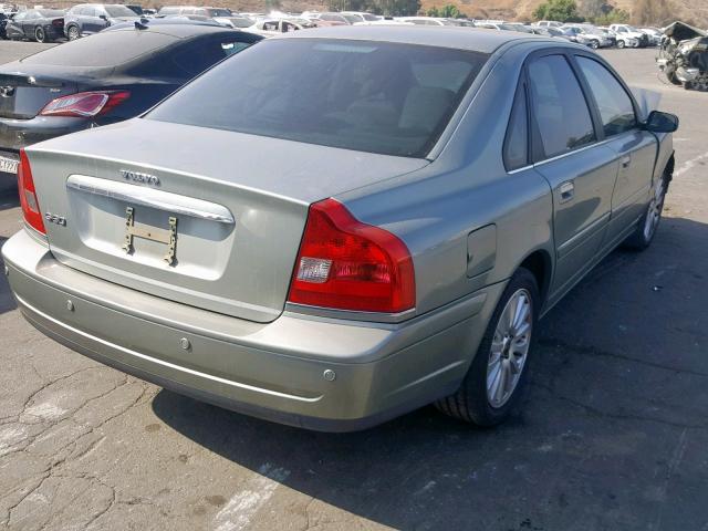 YV1TS592461438395 - 2006 VOLVO S80 2.5T GREEN photo 4