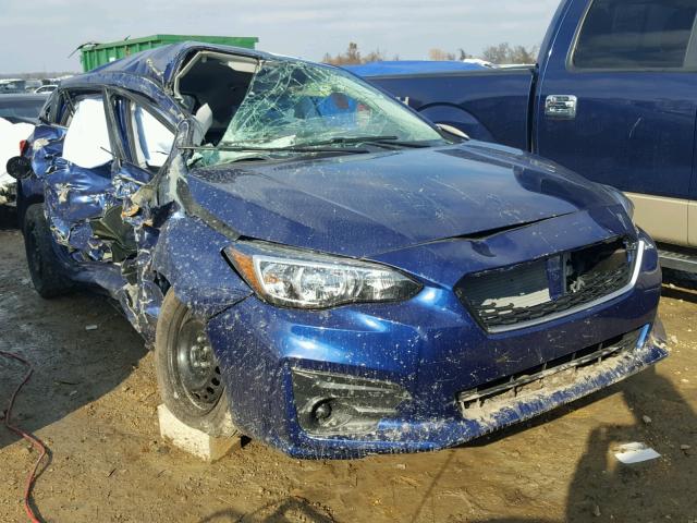 4S3GTAA60J3735656 - 2018 SUBARU IMPREZA BLUE photo 1