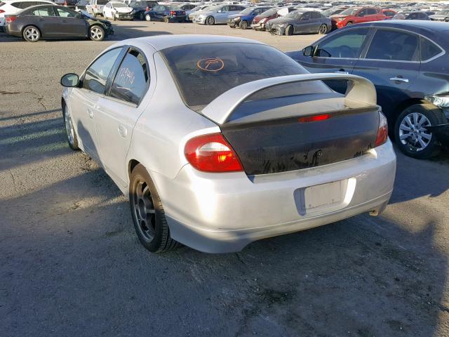 1B3AS66S75D145712 - 2005 DODGE NEON SRT-4 SILVER photo 3