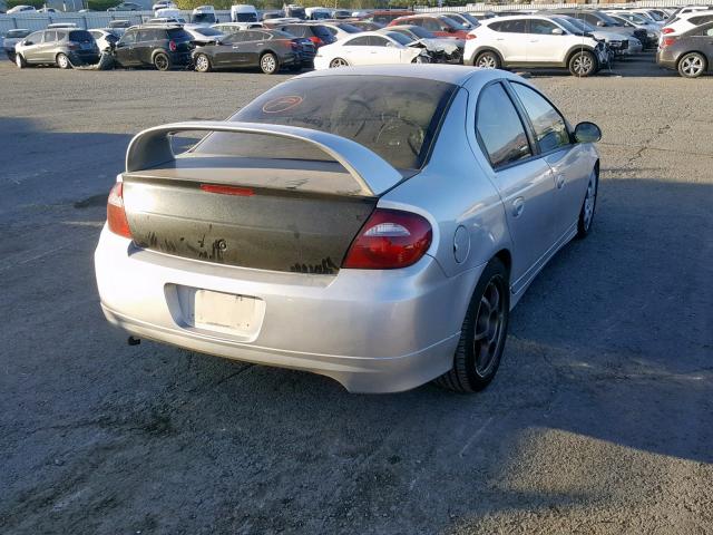 1B3AS66S75D145712 - 2005 DODGE NEON SRT-4 SILVER photo 4