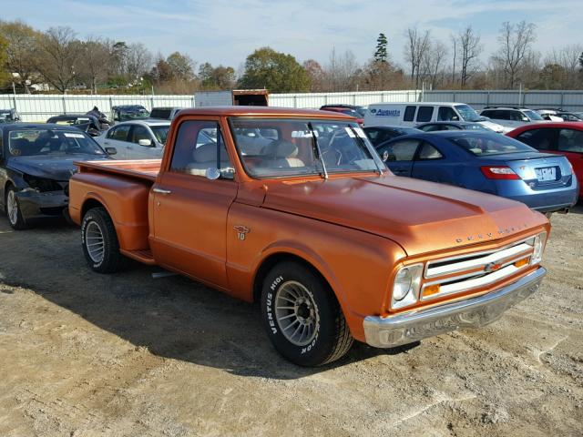 CS147B101671 - 1967 CHEVROLET C-10 ORANGE photo 1