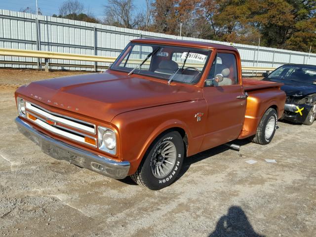 CS147B101671 - 1967 CHEVROLET C-10 ORANGE photo 2