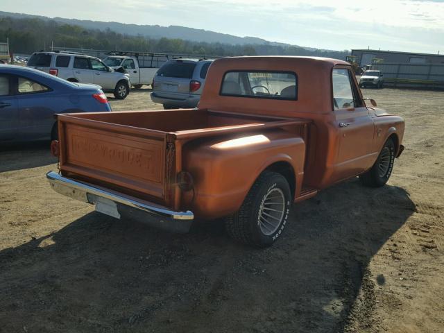 CS147B101671 - 1967 CHEVROLET C-10 ORANGE photo 4