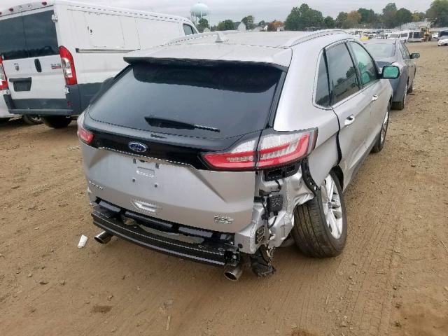 2FMPK3J97KBC40263 - 2019 FORD EDGE SEL SILVER photo 4