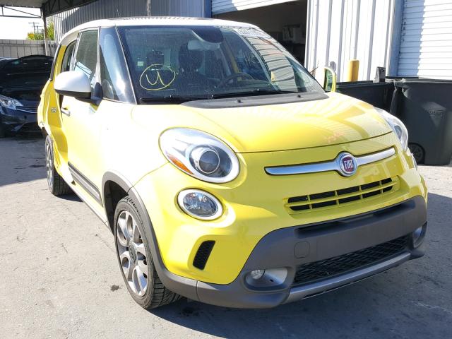 ZFBCFADH3EZ029239 - 2014 FIAT 500L TREKK YELLOW photo 1