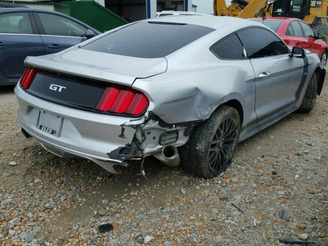 1FA6P8CF2F5369934 - 2015 FORD MUSTANG GT SILVER photo 4