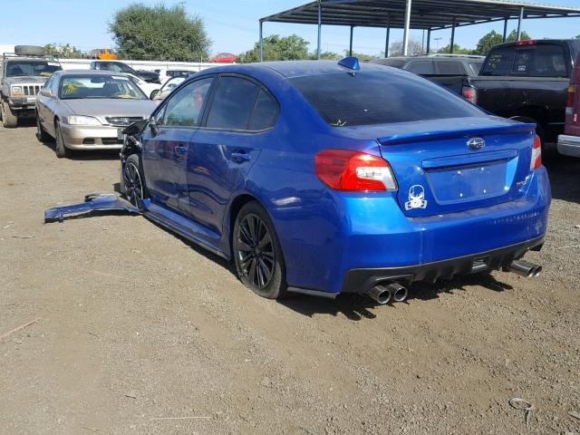 JF1VA1B6XG9816946 - 2016 SUBARU WRX BLUE photo 3