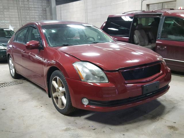 1N4BA41E64C805230 - 2004 NISSAN MAXIMA SE RED photo 1