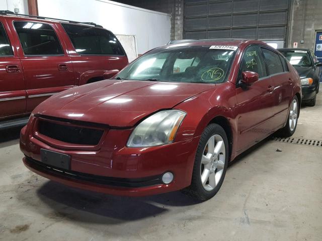 1N4BA41E64C805230 - 2004 NISSAN MAXIMA SE RED photo 2