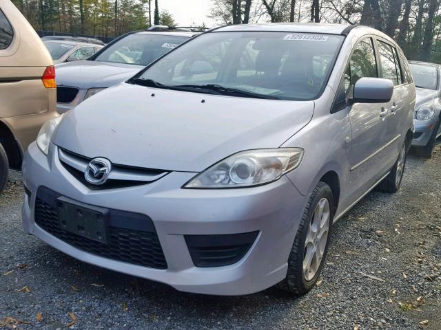 JM1CR293090359468 - 2009 MAZDA 5 SILVER photo 2