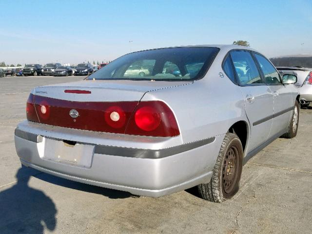 2G1WF55E3Y9101666 - 2000 CHEVROLET IMPALA SILVER photo 4