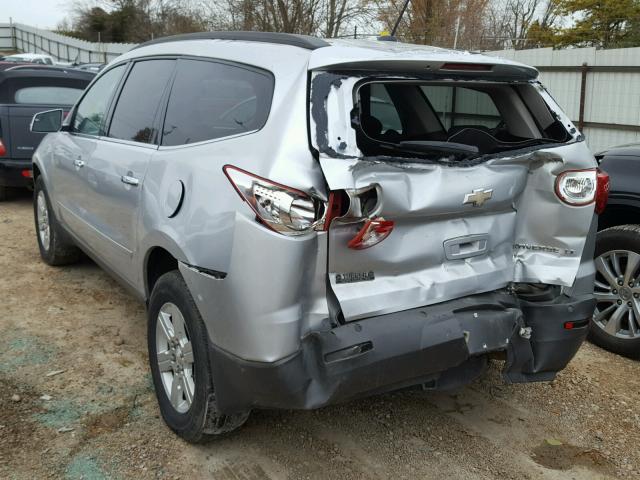 1GNKRGED3BJ324034 - 2011 CHEVROLET TRAVERSE L SILVER photo 3