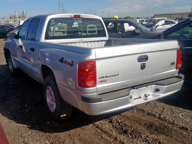 1D7HW48N56S517810 - 2006 DODGE DAKOTA QUA SILVER photo 3