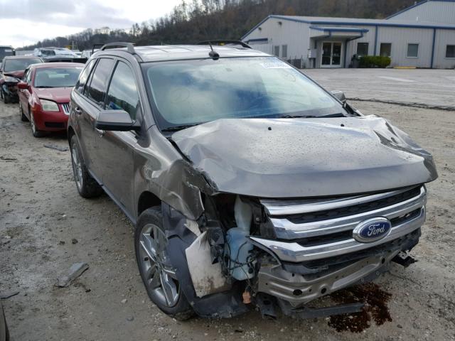 2FMDK4JC2EBA15399 - 2014 FORD EDGE SEL BROWN photo 1