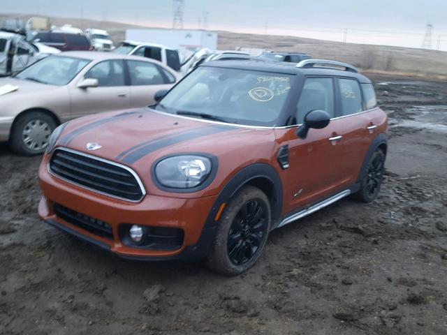 WMZYV5C34J3E03246 - 2018 MINI COOPER COU BROWN photo 2