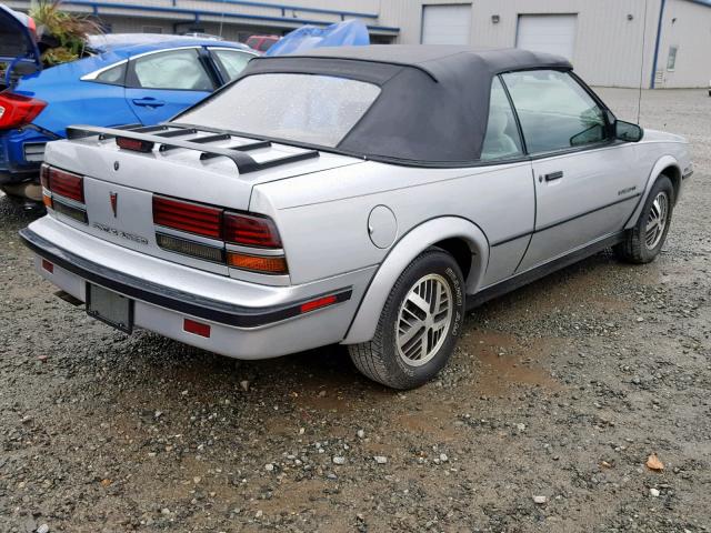 1G2JU31K5J7514482 - 1988 PONTIAC SUNBIRD GT GRAY photo 4