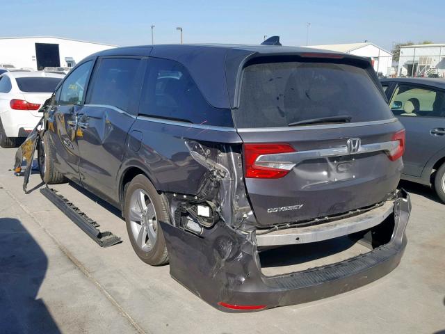 5FNRL6H52JB110679 - 2018 HONDA ODYSSEY EX GRAY photo 3