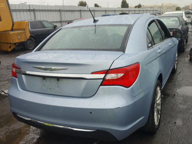 1C3CCBAB9CN248825 - 2012 CHRYSLER 200 LX BLUE photo 4